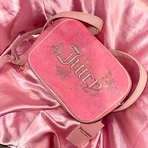 Juicy Couture Glittery Pink Crossbody Bag